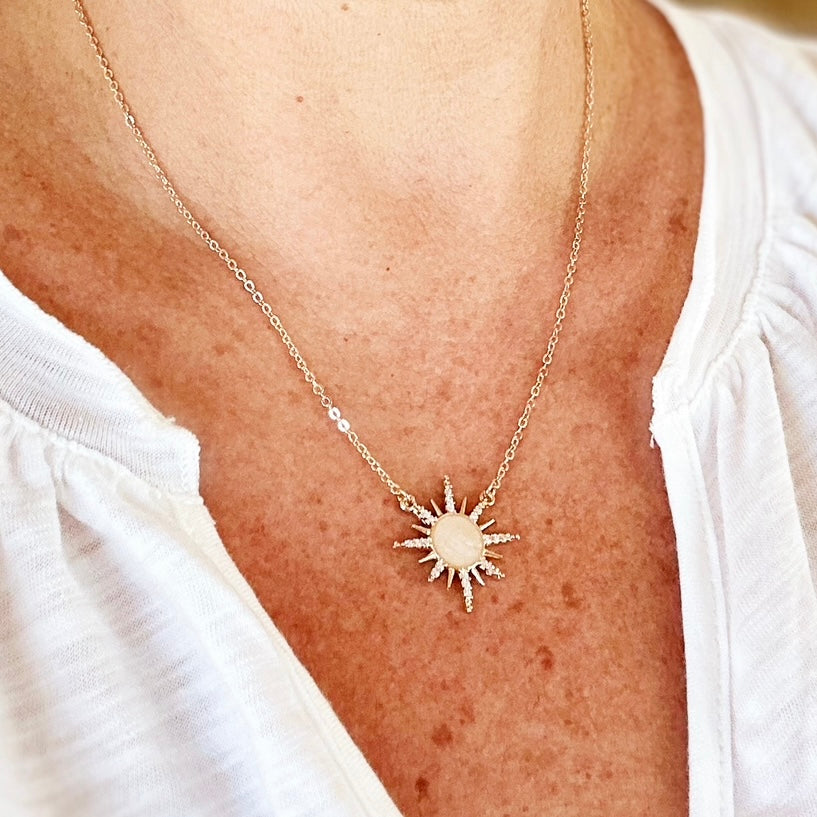 Chiara Dainty Sun Necklace