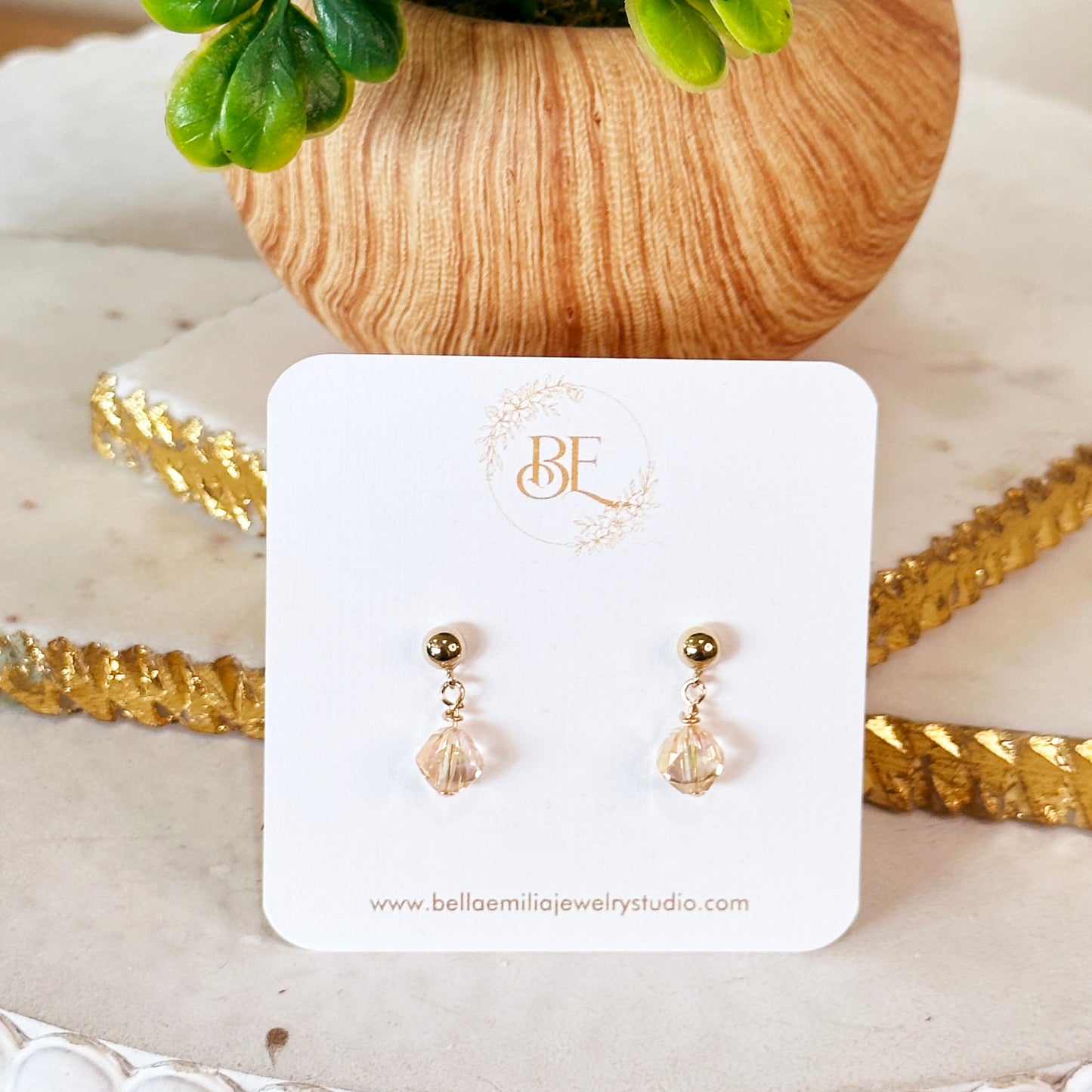 Liana Gold Dainty Drop Earrings