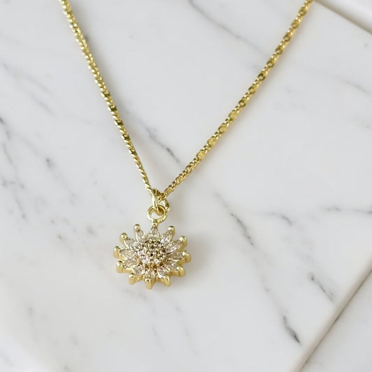 Lucia Sunflower Necklace