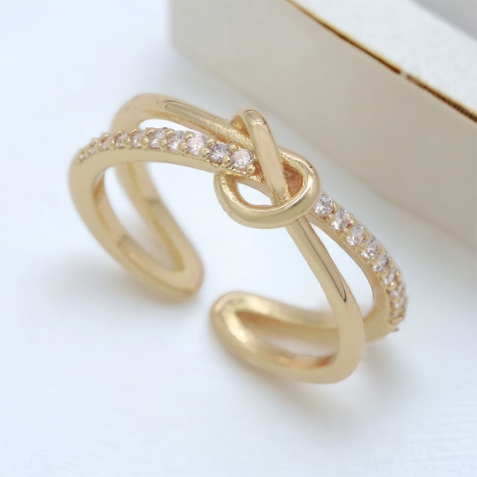 Sancia Twist Double Band Ring