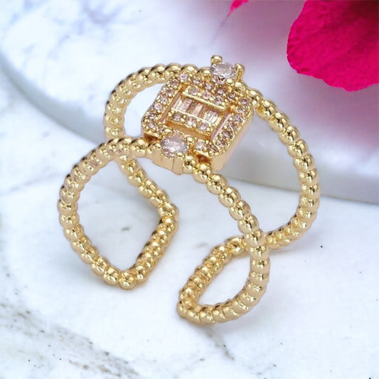 Alessandra Baguette Ring