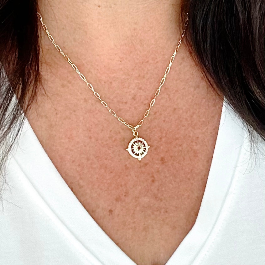 Beatrice Compass Necklace