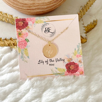 Birth Flower Necklace