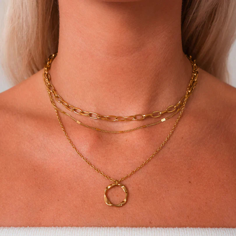Gold Vintage Layered Necklace