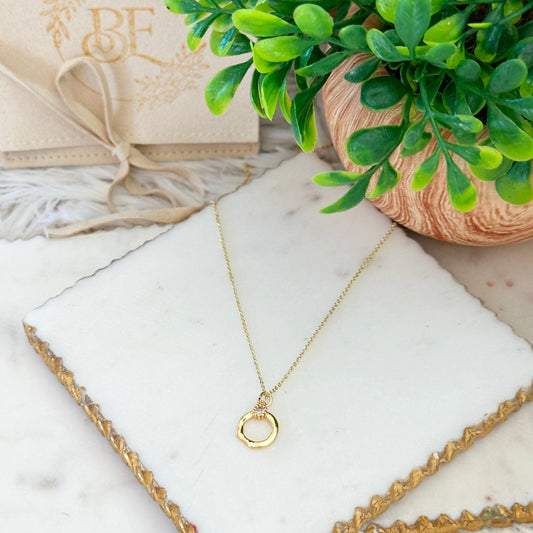 Jenah Open Circle Necklace