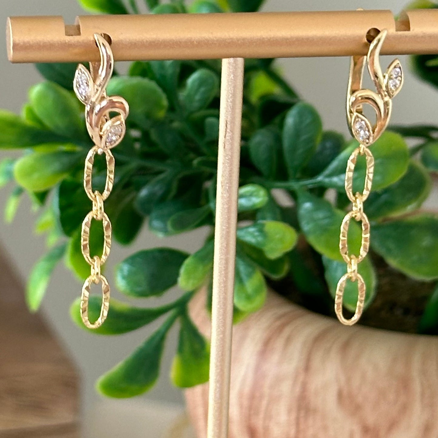 Fiore Sunburst Link Earrings