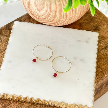 Oria Mini Sparkle Hoop Earrings