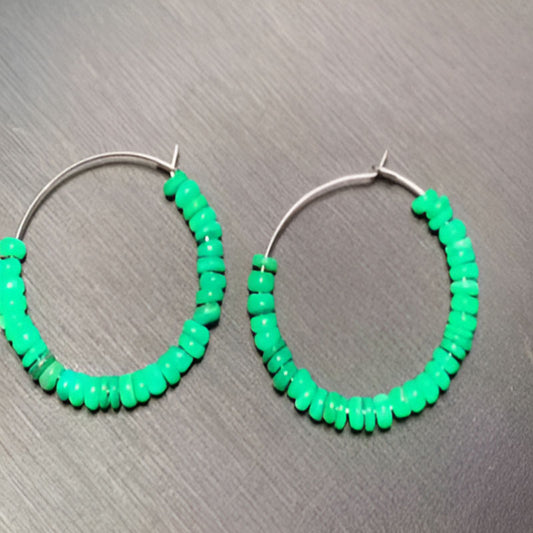 Vintage Shell Hoop Earrings
