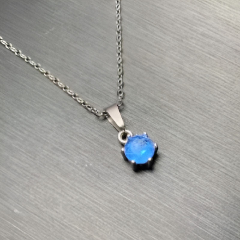 Vintage Topaz Pendant Necklace