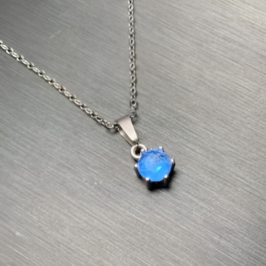 Vintage Topaz Pendant Necklace