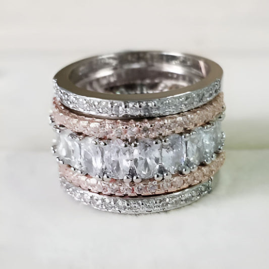 Vintage Two-Tone Wide Ring