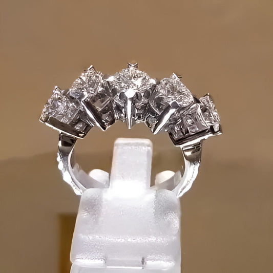 Vintage Round Cubic Zirconia Ring