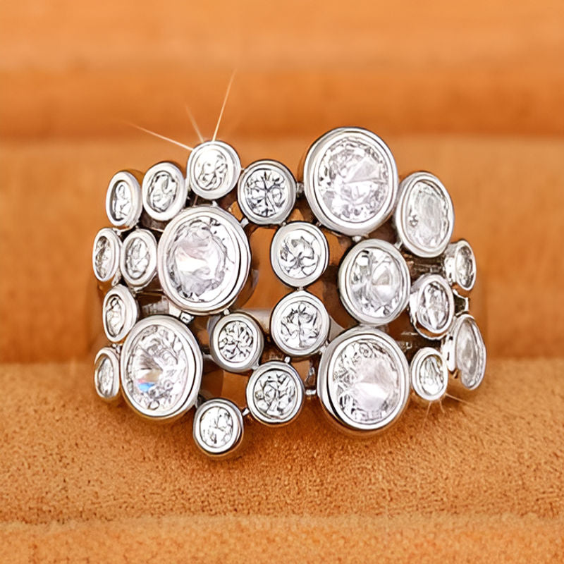 Vintage Bling Bling Zirconia Ring