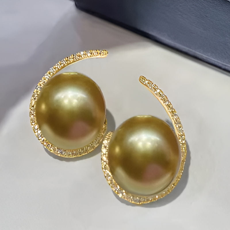Gold Temperament Elegant Drop Earrings