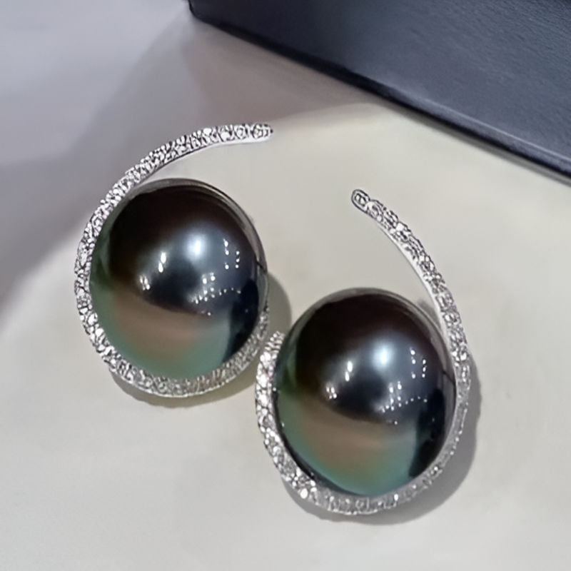 Vintage Black Temperament Elegant Drop Earrings