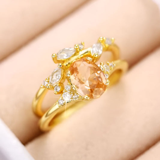 Gold Exquisite Leaf Ring
