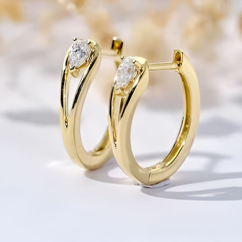 Gold Minimalist Hoop Earrings