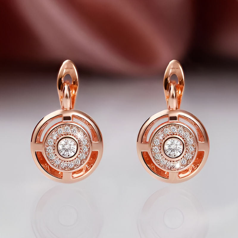 Gold Drop Ship Earrings