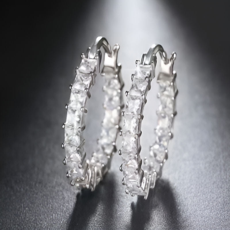 Silver Cubic Zirconia Earrings