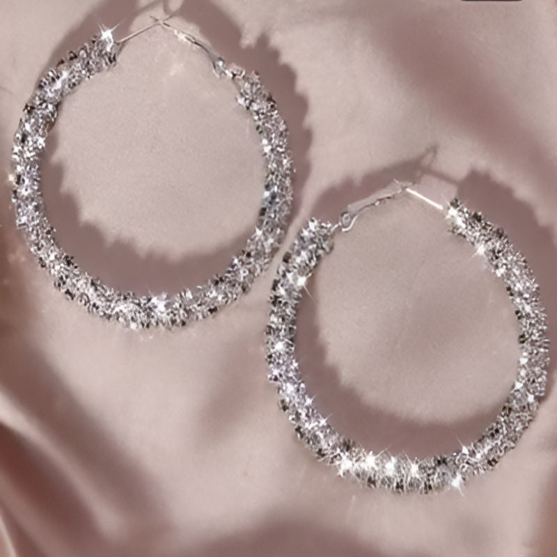 Silver Big Hoop Earrings