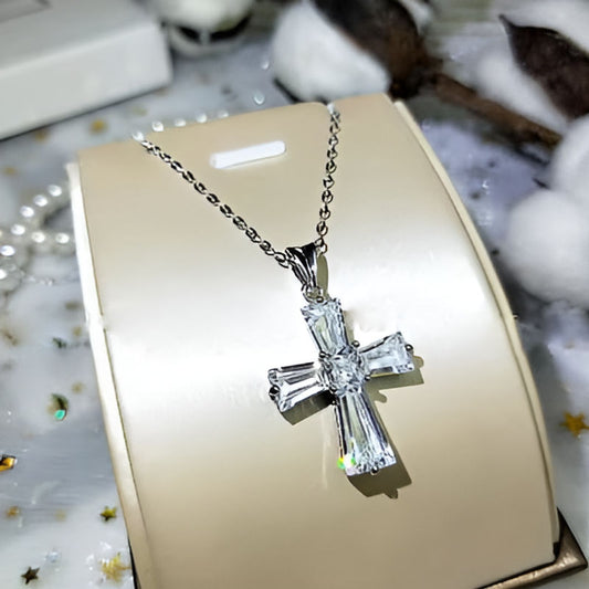 Vintage Cross Pendant Necklace