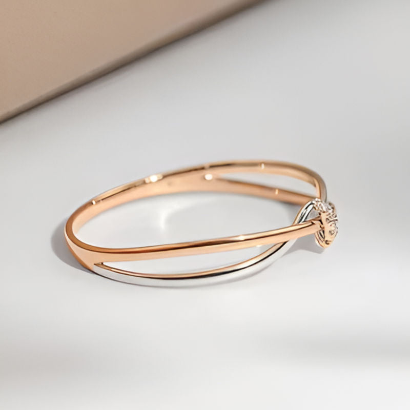 Vintage Two Tone Twist Ring