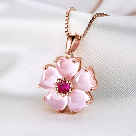 Vintage Fancy Flower Necklace