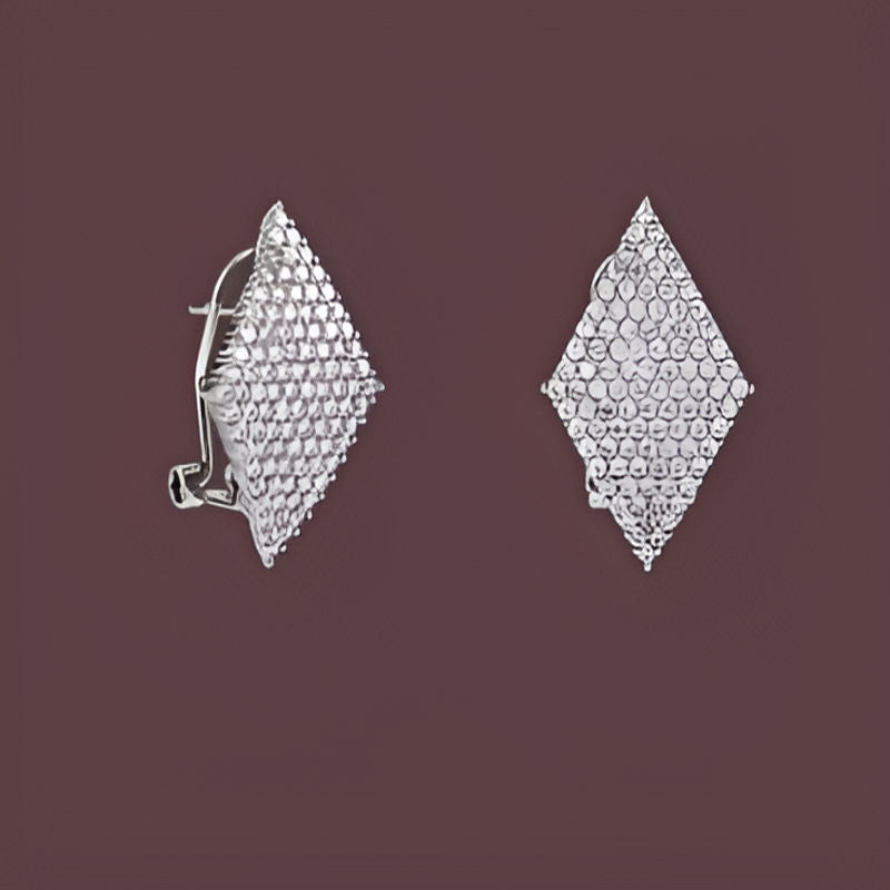 Vintage Geometric Cubic Zirconia Earrings