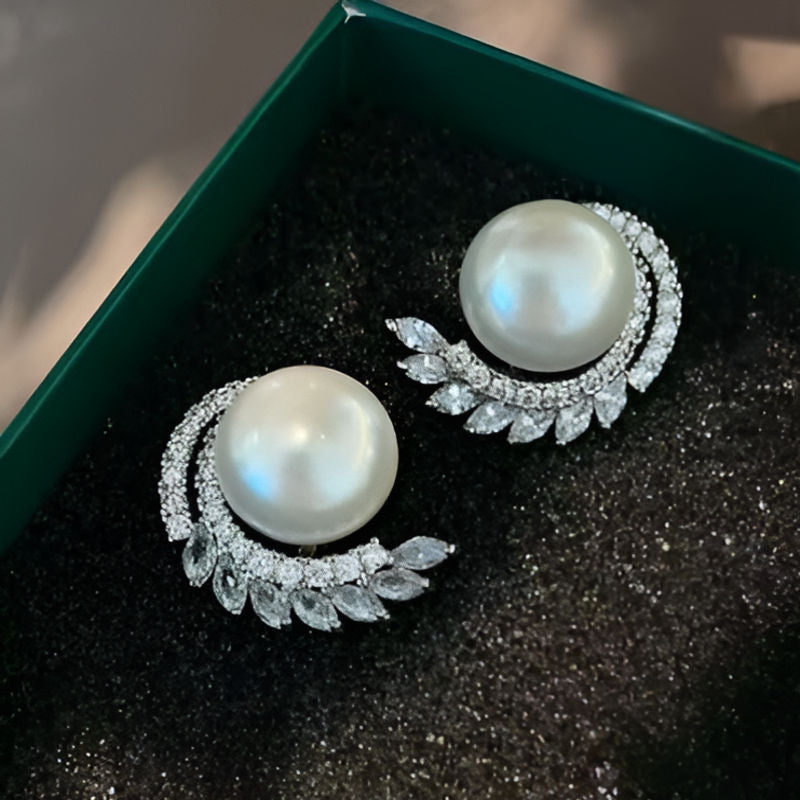Vintage Simulated Pearl Earrings