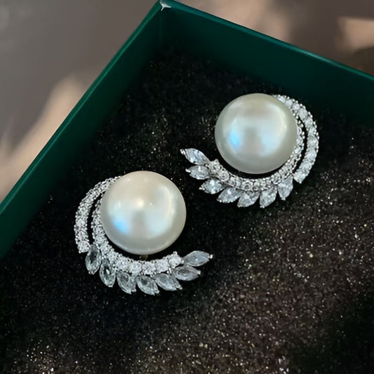 Vintage Simulated Pearl Earrings