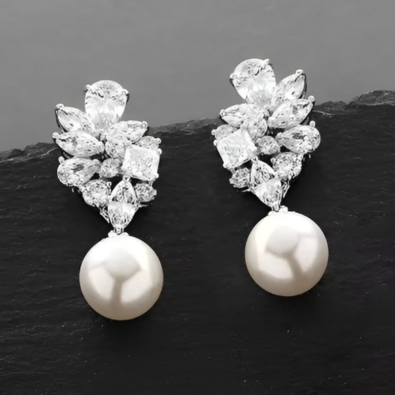 Vintage Imitation Pearl Earrings