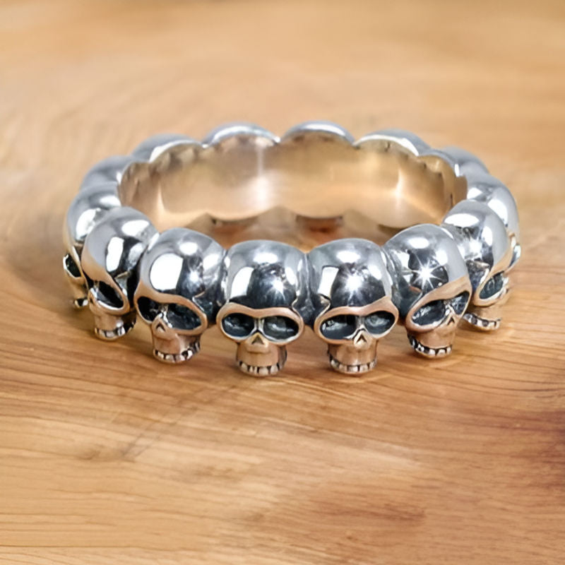 Vintage Skull Head Ring