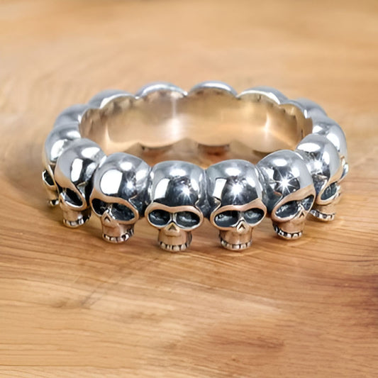 Vintage Skull Head Ring