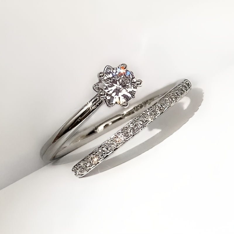 Silver Cubic Zirconia Open Ring