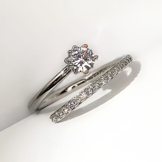 Silver Cubic Zirconia Open Ring