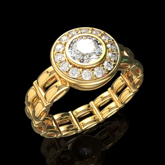 Vintage Watch Shaped Ring