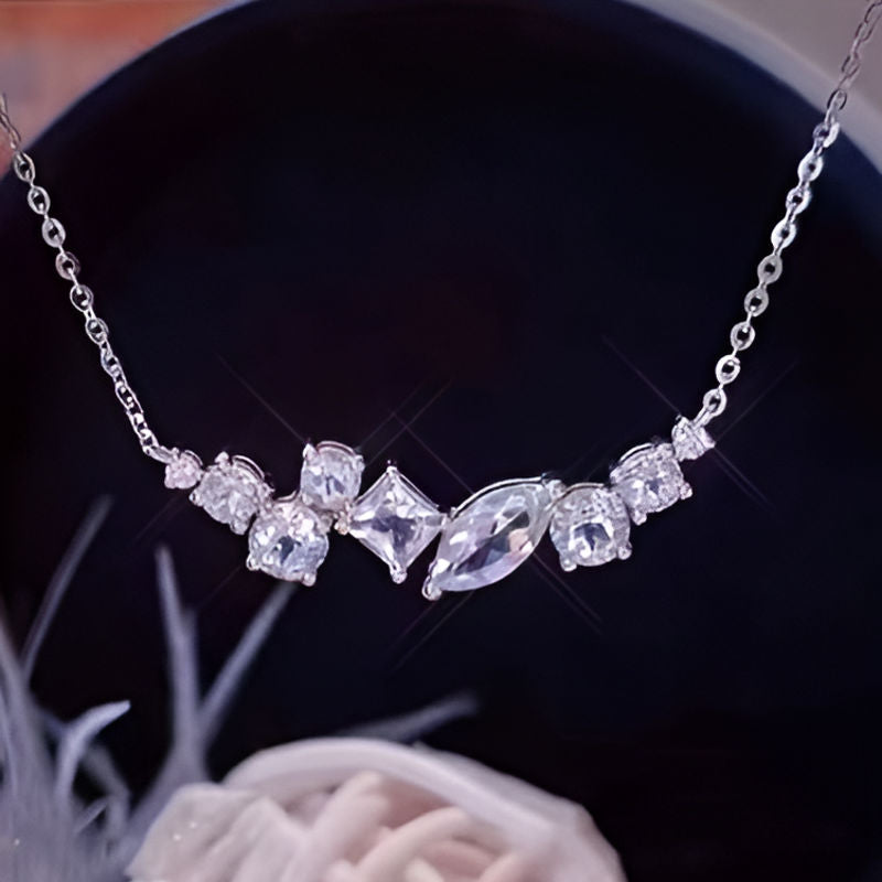 Vintage White Bling Bling Necklace