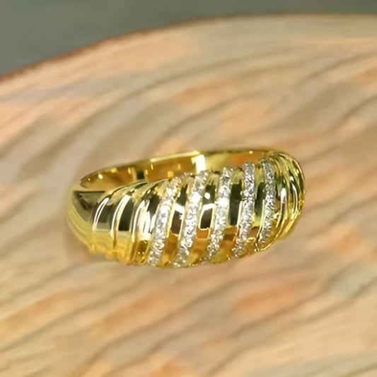 Vintage Noble Spiral Coil Ring