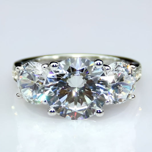 Vintage Claws Cubic Zirconia Ring