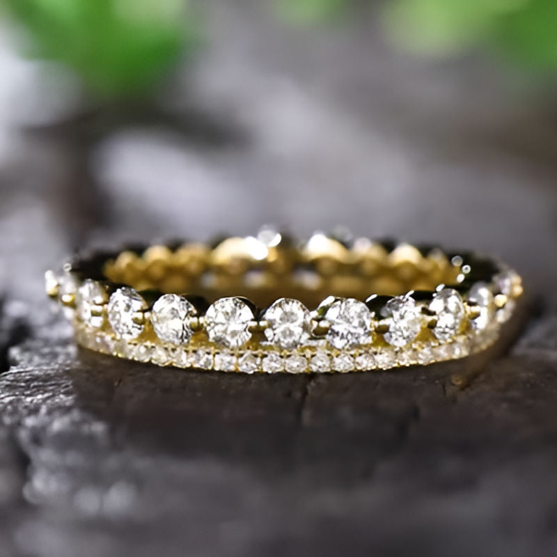 Gold Sparkling Shiny Ring