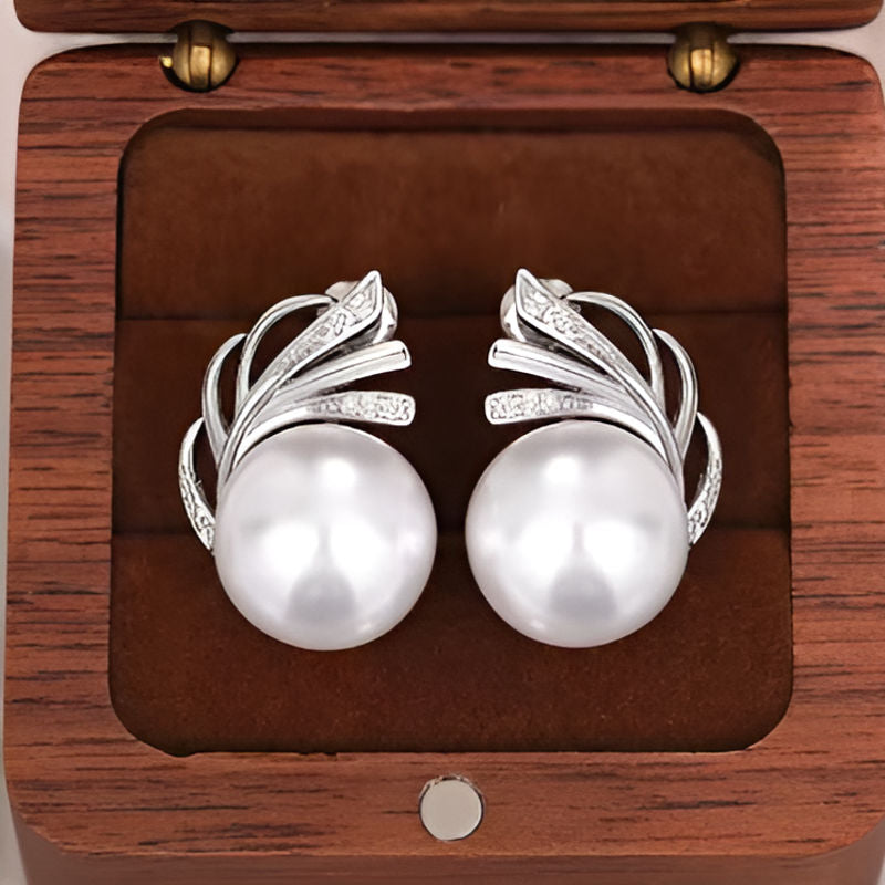 Elegant Imitation Pearl Stud Earrings