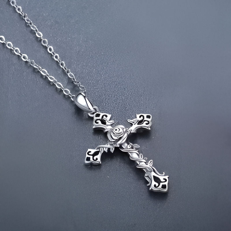Vintage Cross Pendant Necklace