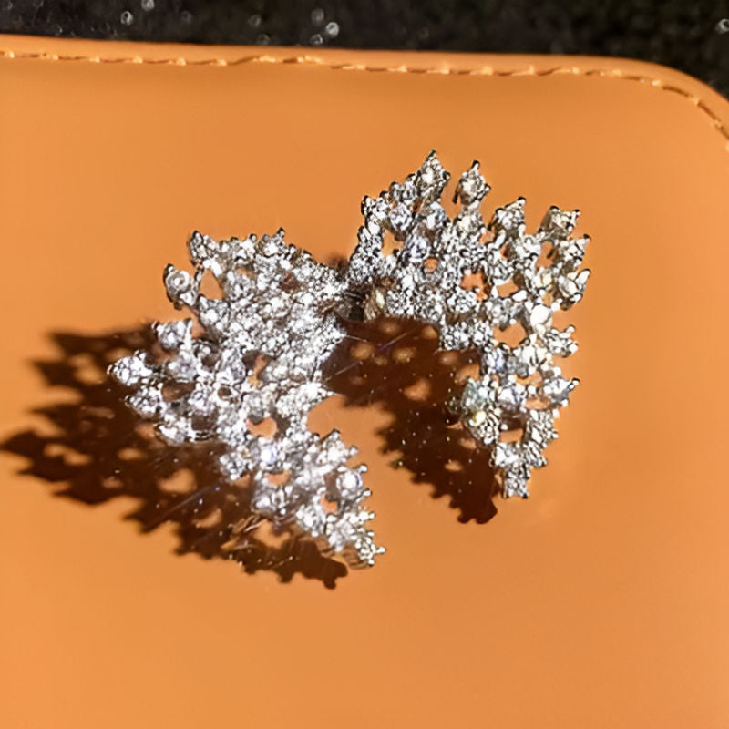 Vintage Shining Zirconia Stud Earrings