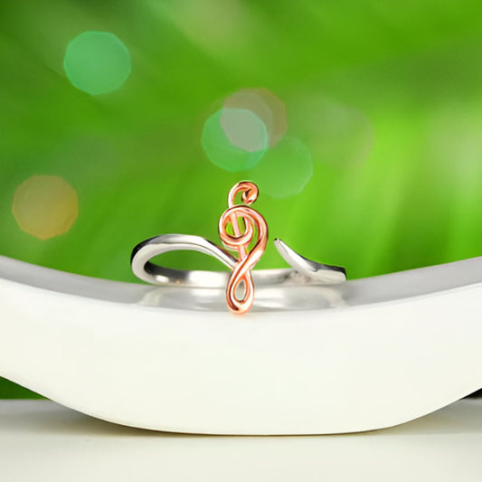 Vintage Exquisite Musical Notation Ring
