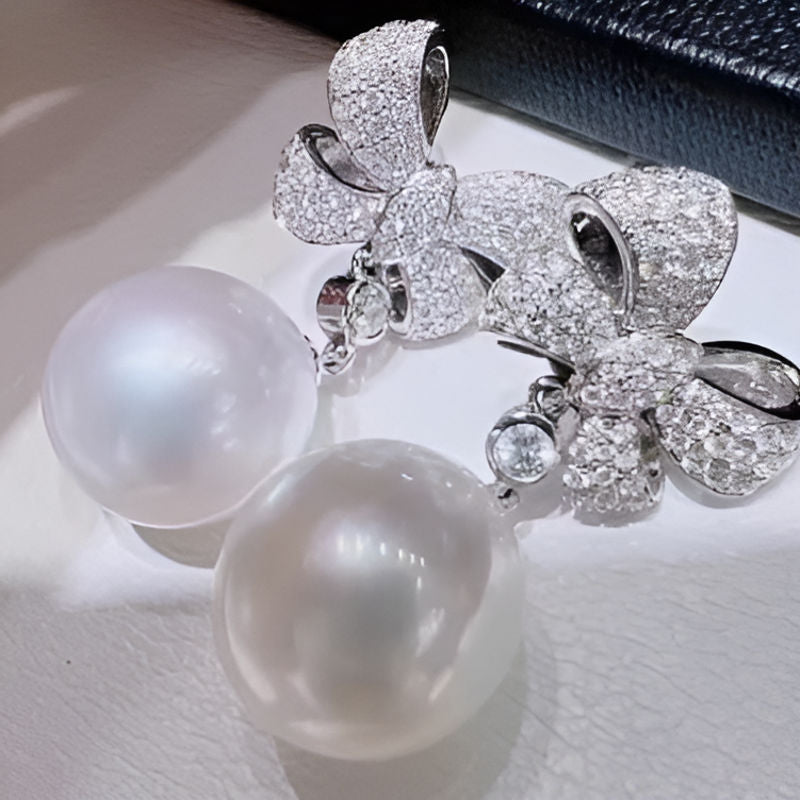Elegant Simulated Pearl Earrings