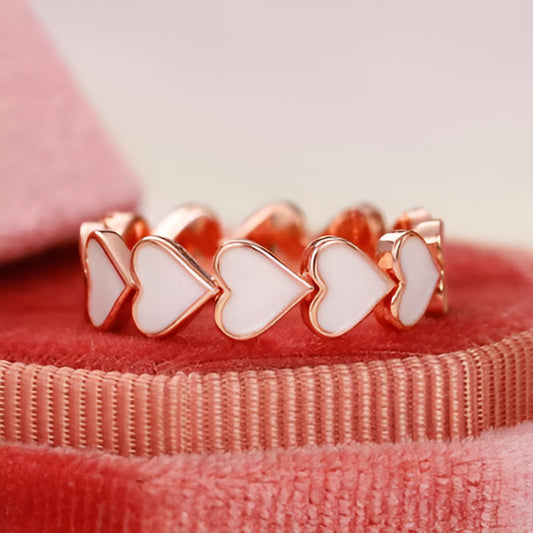 Vintage Heart Enamel Ring