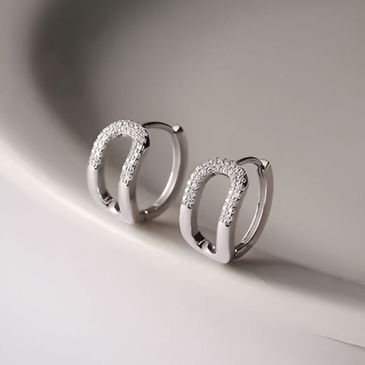 Vintage Chic Curved Earrings