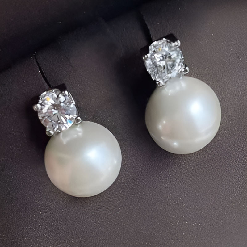Vintage Imitation Pearl Earrings