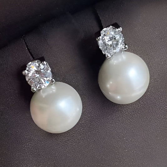 Vintage Imitation Pearl Earrings