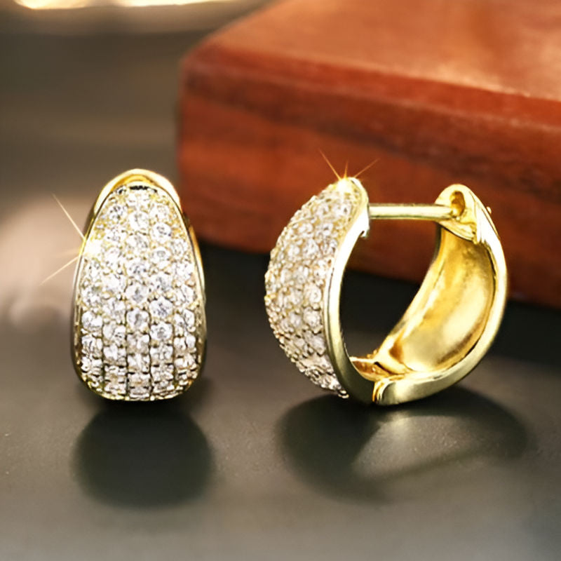 Gold Temperament Earrings